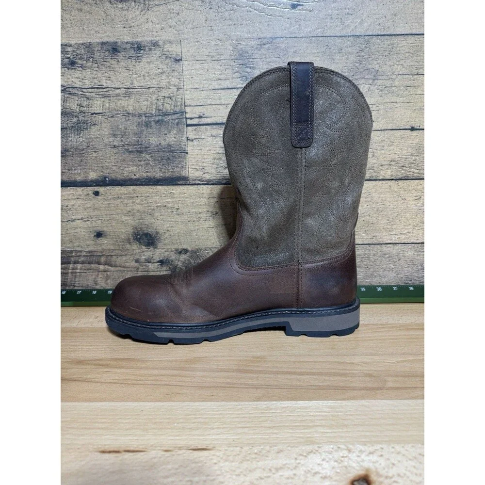 New Ariat Work Boots Men's Groundbreaker Steel Toe Work Boot 10014241 Size 13 D - Picture 3 of 12